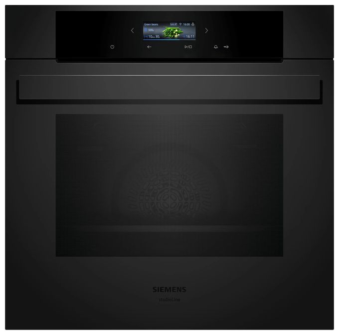 Einbaubackofen groß AutoClean (Schwarz) iQ700 HB974GLM1 
