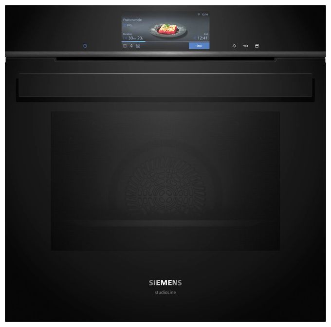 Einbaubackofen groß Dampfgaren (Schwarz) iQ700 HS938GCB2 