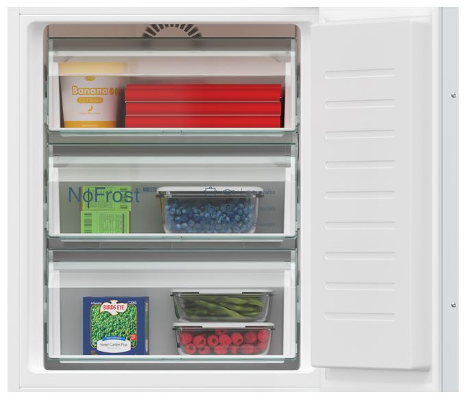 184 l Kühlteil 76 l Gefrierteil 177,5 cm Einbau Kühl-/Gefrierkombination NoFrost iQ300 KI86NVFE0 