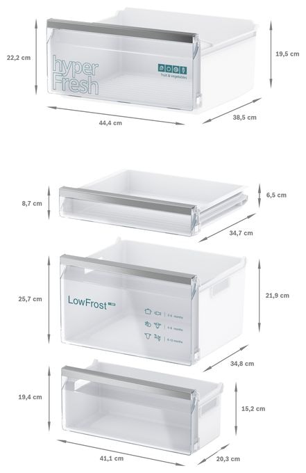 183 l / 84 l 177,5 cm Einbau Kühl-/Gefrierkombination 229 kWh iQ300 KI86VVSE0 Schlepptür 