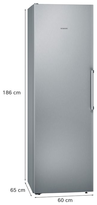 346 l / 346 l Kühlschrank freistehend EEK: E 116 kWh Jahr  iQ300 KS36VVIEP (Edelstahl) 