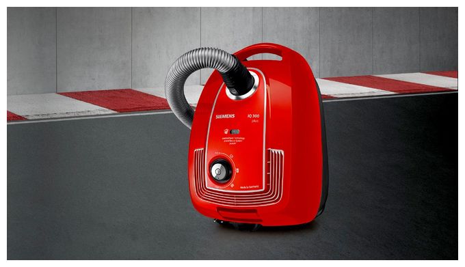 Bodenstaubsauger mit Staubbeutel 750 W Hygienefilter  iQ300 VSP3AAAA Limited Edition (Rot) 