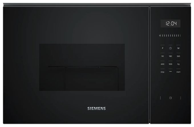 Einbau-Mikrowelle 900 W Größe: mittel 5 Stufen Grill (Schwarz) iQ500 BE555LMB1 