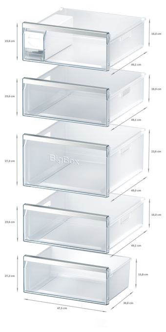 366 l Gefrierschrank 222 kWh Jahr NoFrost  iQ500 GS58NAWDV (Weiß) 