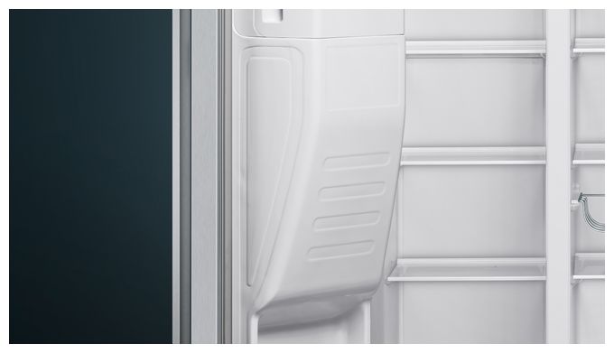 Side-by-Side Kühl-/ Gefrierkombination 369 l / 191 l 323 kWh NoFrost 1787 mm x 908 mm  iQ500 KA93GAIEP (Edelstahl) 