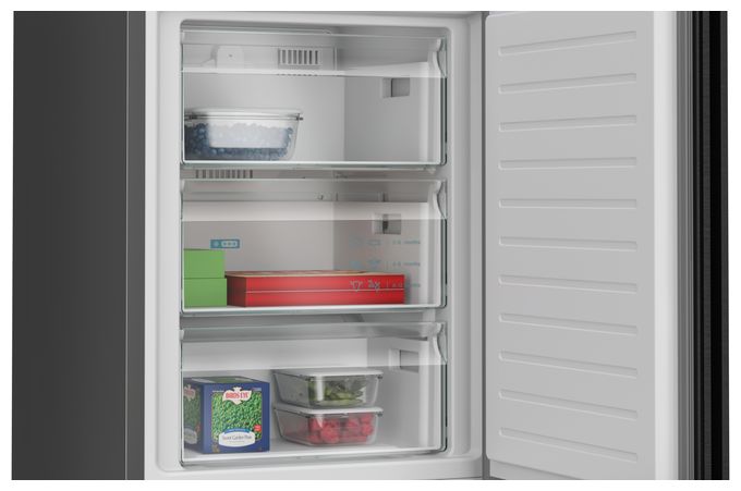 260 l / 103 l Kühl-Gefrierkombi freistehend 162 kWh Jahr  iQ500 KG39NAXCF (Edelstahl) 