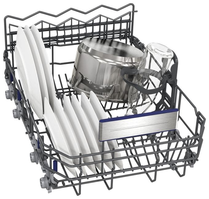 45 cm Geschirrspüler teilintegriert (ohne Front) Sehr leise 10 Maßgedecke aquaStop Funktion Wärmetauscher iQ500 SR55ZS10ME 