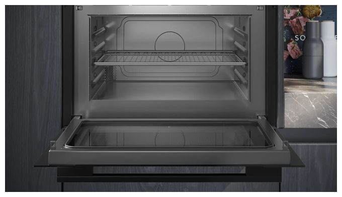 Einbau-Mikrowelle 1000 W Größe: groß 5 Stufen Grill (Schwarz) iQ700 CE732GXB1 