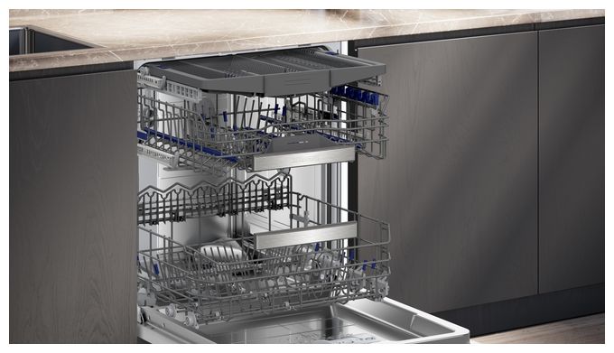 60 cm Geschirrspüler vollintegriert (ohne Front) Leise 14 Maßgedecke aquaStop Funktion Zeolithe iQ700 SN87TX00CE 