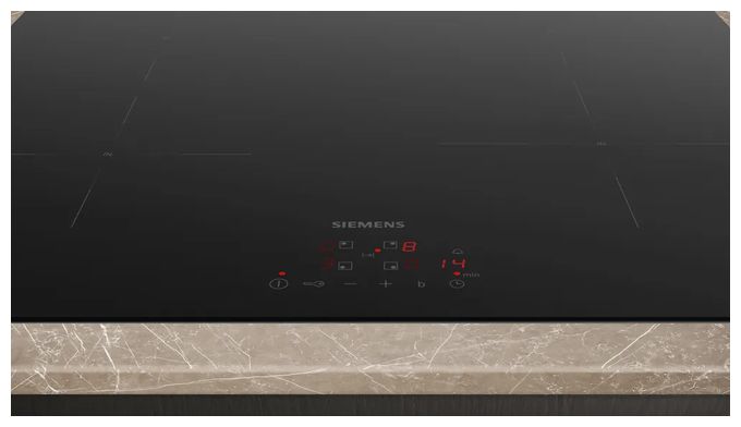 Backofen-Set groß AutoClean activeClean mit autarkem 60 cm Induktions Kochfeld PQPOWER73I (HB271ABB3 + EU611BEB6E) 