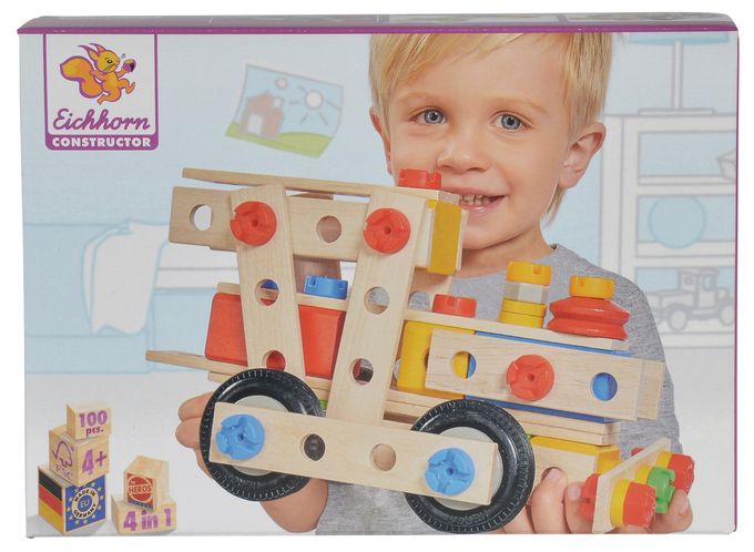  Constructor Große Lok Bauset (Mehrfarbig) 