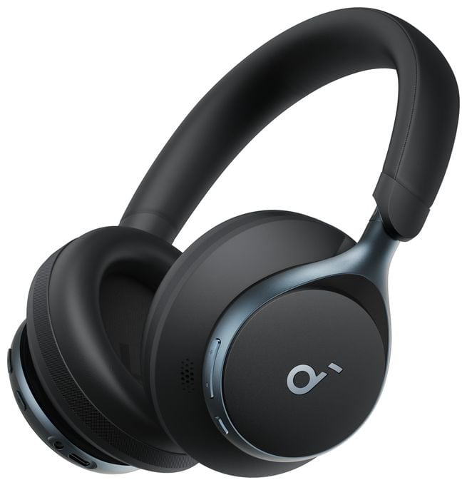 Ohraufliegender Bluetooth Kopfhörer kabelgebunden&kabellos  Space One (Schwarz) 