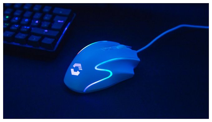 12800 DPI Gaming Maus Optisch  Decus NX RGB (Weiß) 