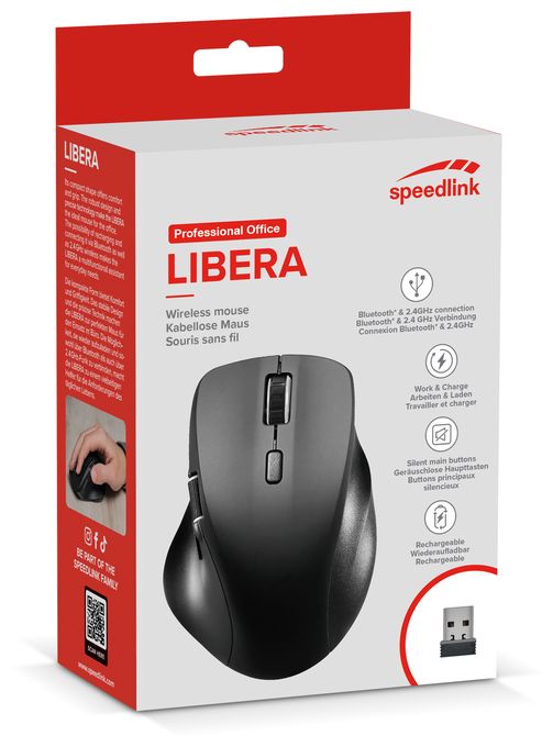 3200 DPI Gaming Maus Optisch  Libera (Schwarz) 