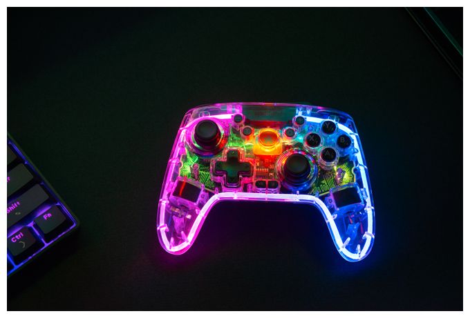 Analog / Digital Gamepad für PC, Android, Nintendo Switch Lite, Nintendo Switch OLED, Playstation 3  SL-650115-CR Rait NX (Transparent) 