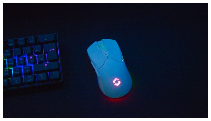4800 DPI Gaming Maus Optisch  Velox Wireless (Weiß) 