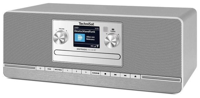 Bluetooth DAB, DAB+, FM Radio Küche  DigitRadio 372CD BT (Anthrazit, Silber) 