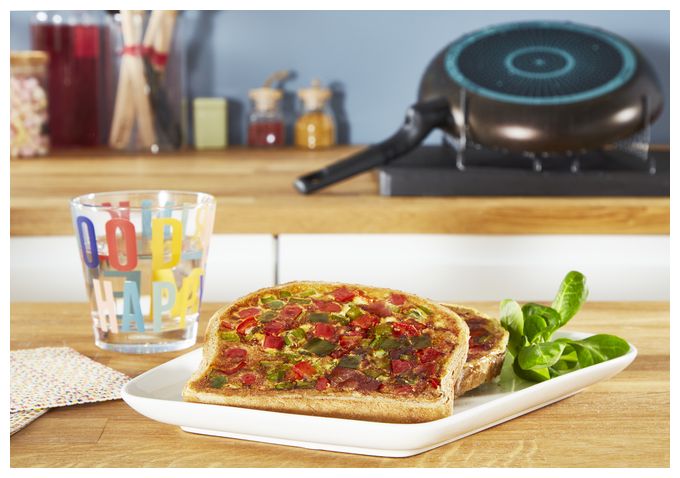  B55406 Extra Cook & Clean Allzweckpfanne 28 cm Oval Titan beschichtet (Schwarz) 