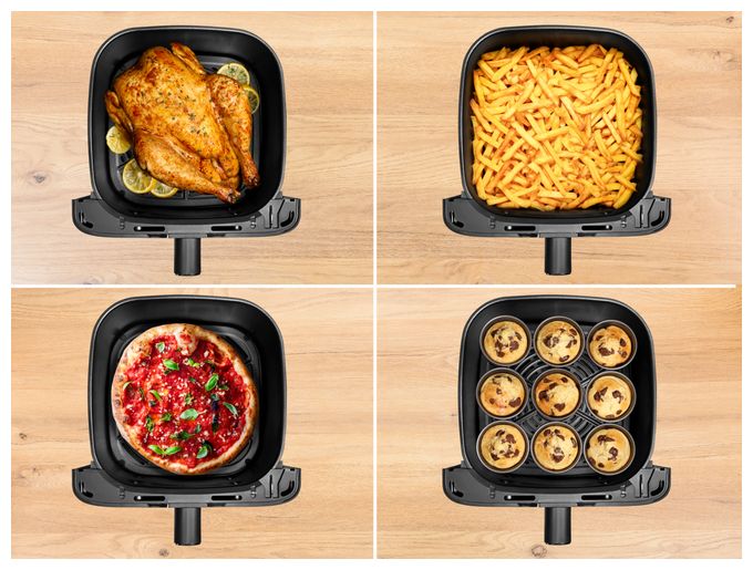 Heißluftfritteuse 7,5 l 2020 W  EY855BE0 Easy Fry Mega (Grau) 