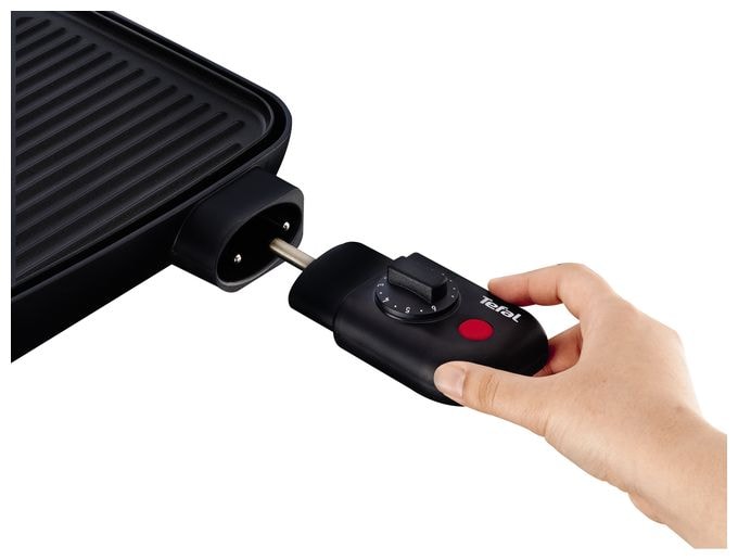 mit 190 x 235 mm Fläche  TG3918 Malaga Tischgrill (Schwarz) 
