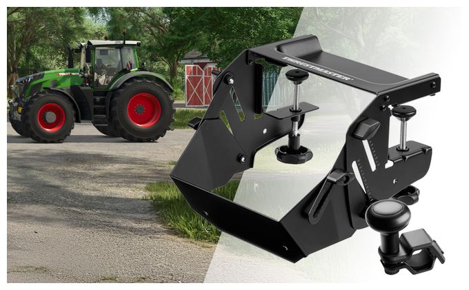 Analog / Digital Lenkrad + Pedale + Schalthebel für PC, PlayStation PS4, PlayStation PS5  T128 SimTask Farming Pack (Schwarz) 
