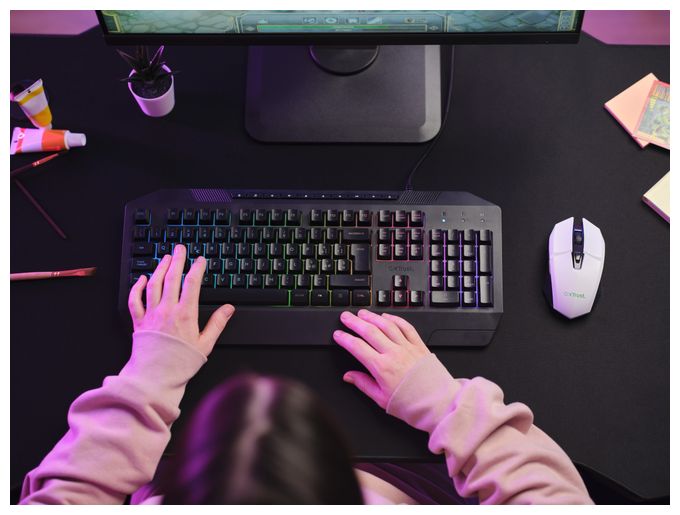 4800 DPI Gaming Maus Optisch  GXT110 Felox (Weiß) 