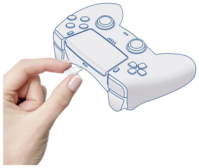 PlayStation 5 Kabelgebunden  GXT251 Duo Charging Dock (Schwarz, Weiß) 