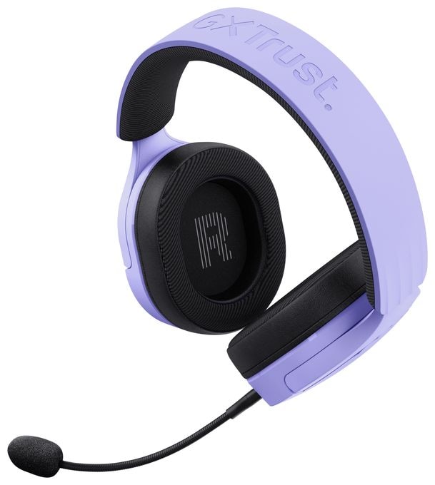 Ohraufliegender Bluetooth Kopfhörer kabelgebunden&kabellos 22 h Laufzeit USB Typ-A  GXT491 Fayzo (Schwarz, Violett) 