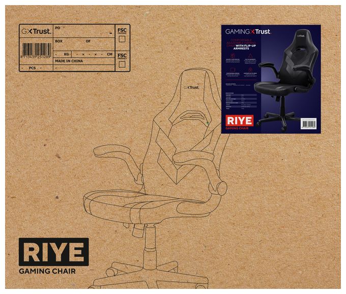 Gamingstuhl bis 140 kg GXT703 Riye 