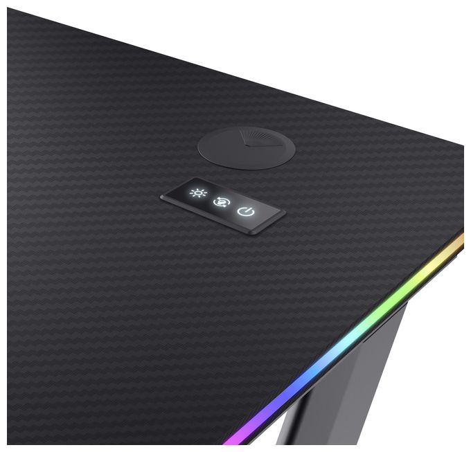 bis 150 kg  GXT709 Luminus RGB Gamingtisch (Schwarz) 