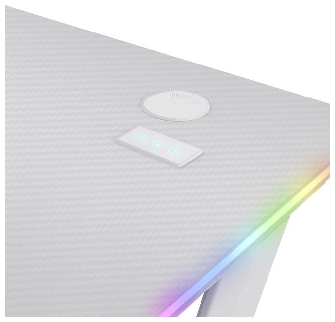 bis 150 kg  GXT709 Luminus RGB Gamingtisch (Weiß) 