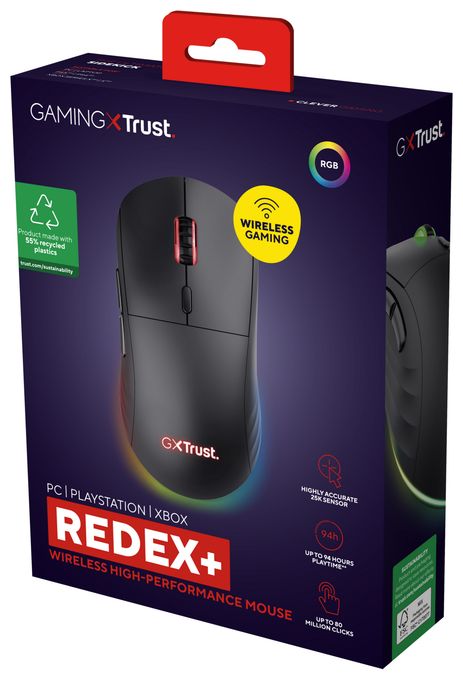 25600 DPI Gaming Maus Laser  GXT927 Redex+ (Schwarz) 