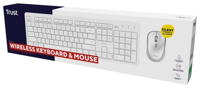 Heimbüro Tastatur RF Wireless  Ody II (Weiß) 