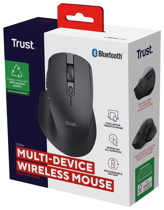 3200 DPI Büro Maus Optisch  Ozaa+ (Schwarz) 