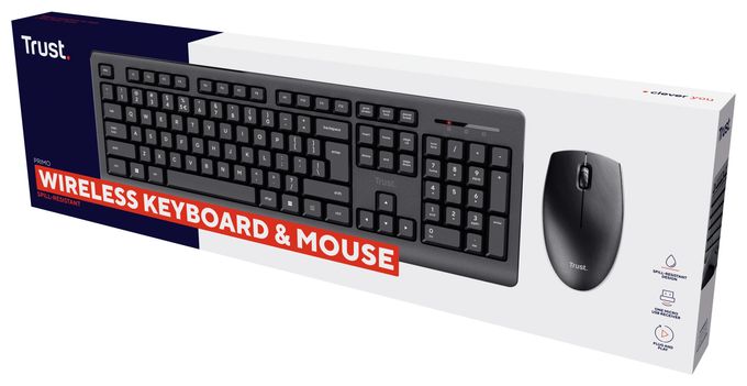 Büro Tastatur RF Wireless  Primo (Schwarz) 
