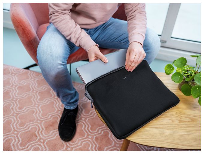 bis 39,6 cm (15.6 Zoll) (Schwarz) Primo Notebook-Sleeve 