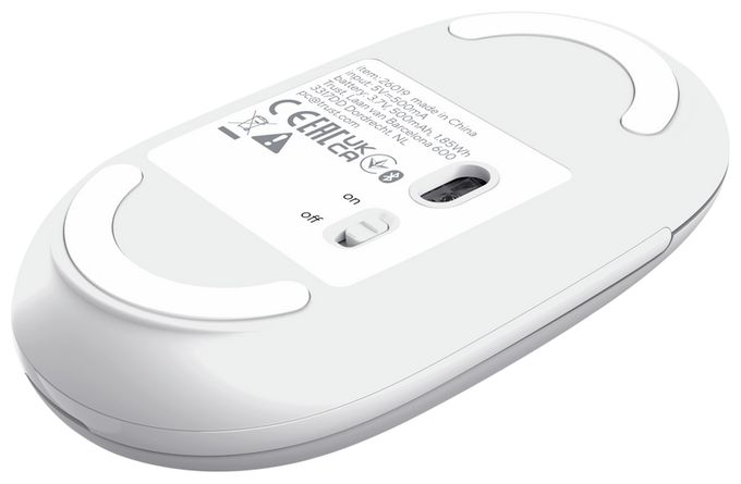 3200 DPI Büro Maus Optisch  Seron Slim Multi (Weiß) 