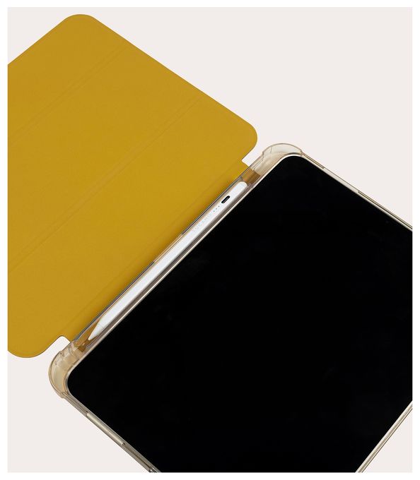 Folio aus Polycarbonat, Thermoplastische Polyurethane (TPU) für Apple iPad 10.9" 10th gen 2022 bis 27,7 cm (10.9") Schockresistent (Transparent, Gelb) IPD1022ST-DY 