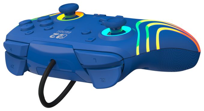 Gamepad für Nintendo Switch, Nintendo Switch 2, Nintendo Switch OLED  Afterglow Wave Wired Controller (Blau) 
