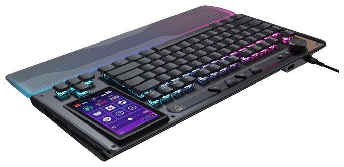 RGB-LED Gaming Tastatur QWERTZ USB  Command Series KB7 TKL Wired (Schwarz/Grau) 