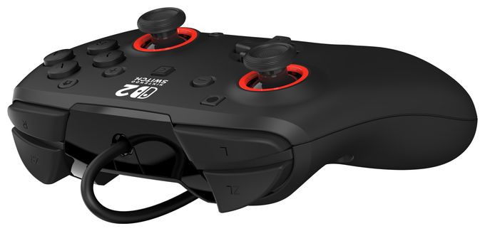 Gamepad für Nintendo Switch, Nintendo Switch 2, Nintendo Switch OLED  Rematch Wired Controller (Schwarz) 