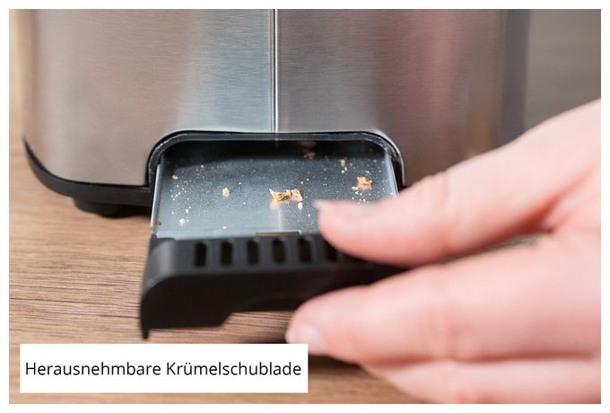 Toaster 1400 W 4 Scheibe(n) 7 Stufen  38266 Tom (Edelstahl) 