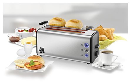 Toaster 1180 W 4 Scheibe(n)  38915 Onyx (Schwarz, Edelstahl) 