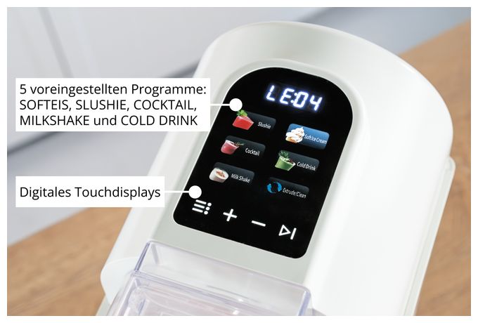 Eismaschine 150 W 48960 2in1-Slush und Softeismaschine Sofia 