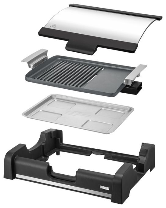 1650 W mit 354 x 254 mm Fläche  58535 BBQ Edel (Schwarz) 