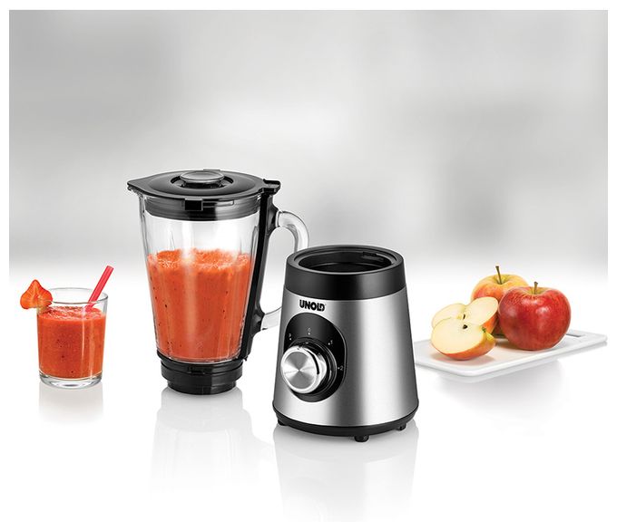 1,5 l Standmixer 2 Geschwindigkeiten 500 W (Schwarz, Edelstahl, Transparent) 78625 