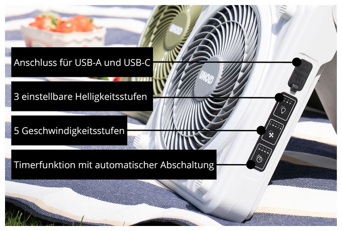 Handventilator  86516 Solar (Grün) 