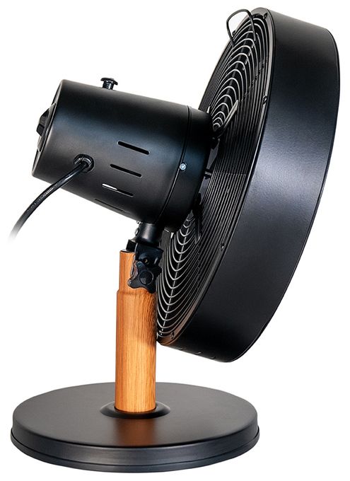 Ventilator Tisch neigbar  Black Steel (Schwarz, Holz) 