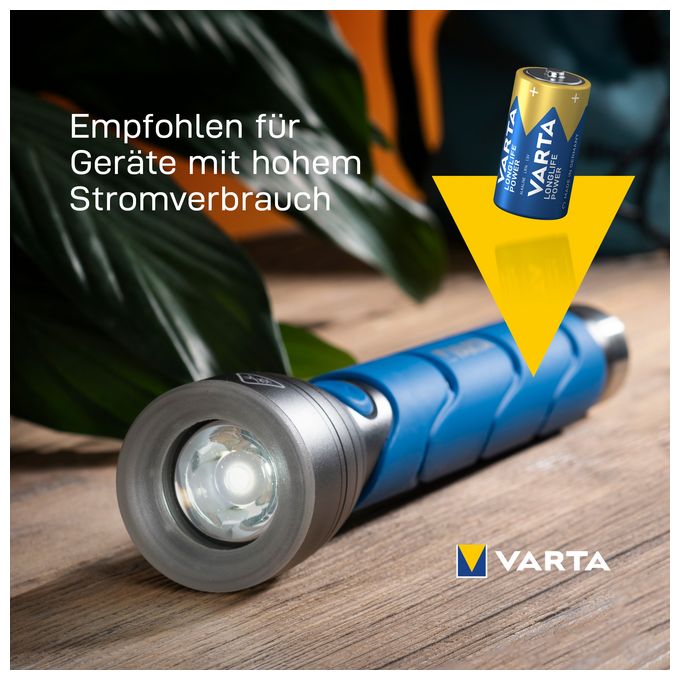 LONGLIFE Power, Alkaline Batterie, C, Baby, LR14, 2er Pack, Made in Germany 