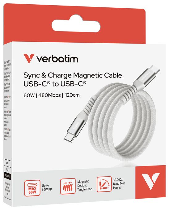 0,48 Gbit/s Stecker Rundkabel USB C auf USB C bis 60 W 1,2 m  31850 (Grau) 